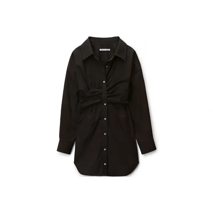 Alexander Wang Alexander Wang Black Waist Tie Button-Up Shirt - Size S / US 4 / IT 40 - 1 Thumbnail