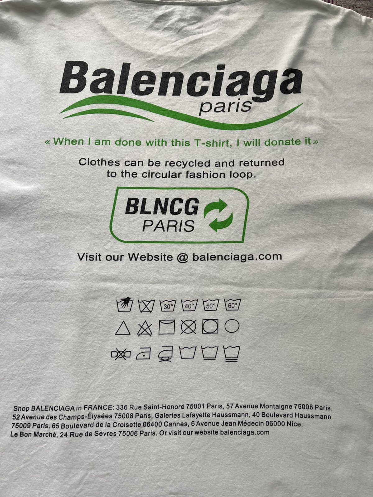 Balenciaga 🔝HOT🔝FW21 BALENCIAGA PARIS “DRY CLEANING” GRAPHIC TEE Size US S / EU 44-46 / 1 - 10 Thumbnail