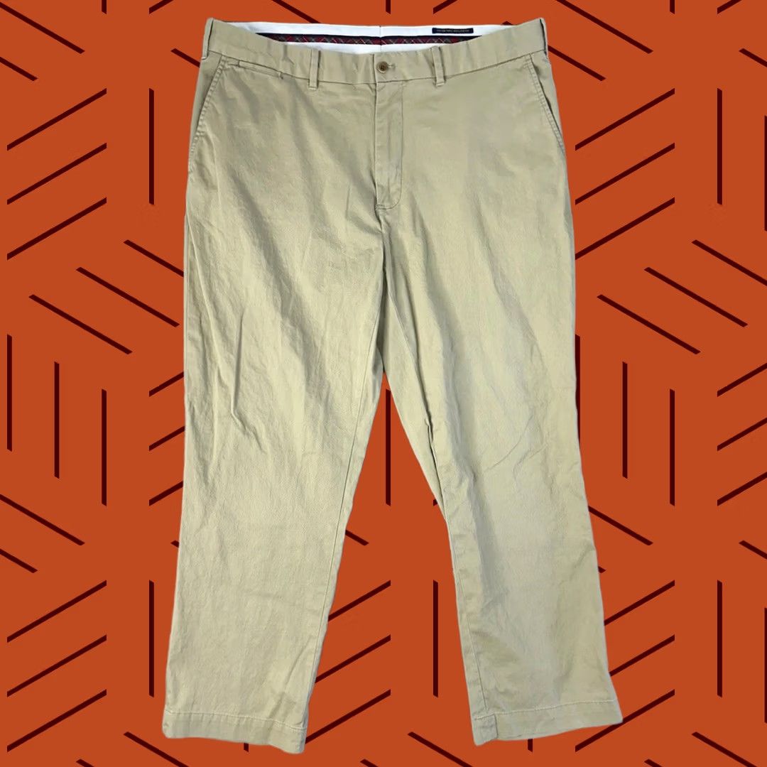 Ralph Lauren POLO GOLF Ralph Lauren Flat Front Khaki Cotton Twill Stretch / Men’s 36x30 Pants Beige Cotton Khakis Stretch Flat Front 36 Mens Size US M / EU 48-50 / 2 - 1 Thumbnail