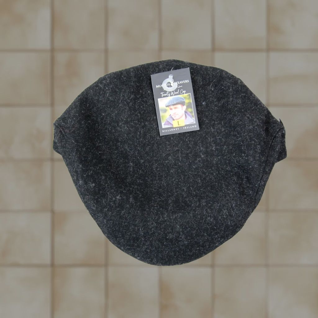 Vintage Mucros Weavers Trinity Wood Cap Hat Mens Large Gray Wool Flat Made in Ireland Size ONE SIZE - 1 Thumbnail