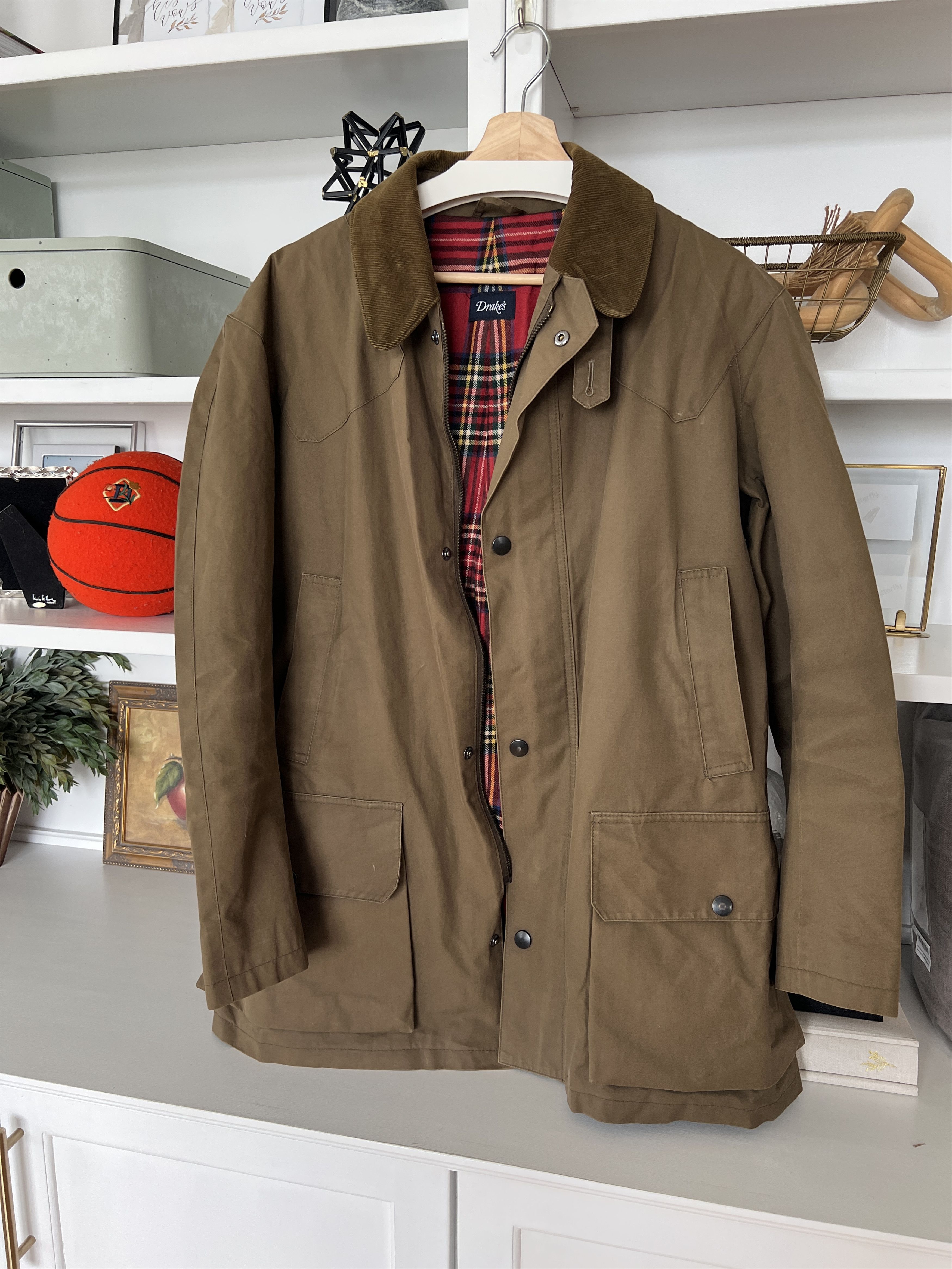 Drake's Drake's Khaki Cotton Ripstop Jungle Jacket | Grailed