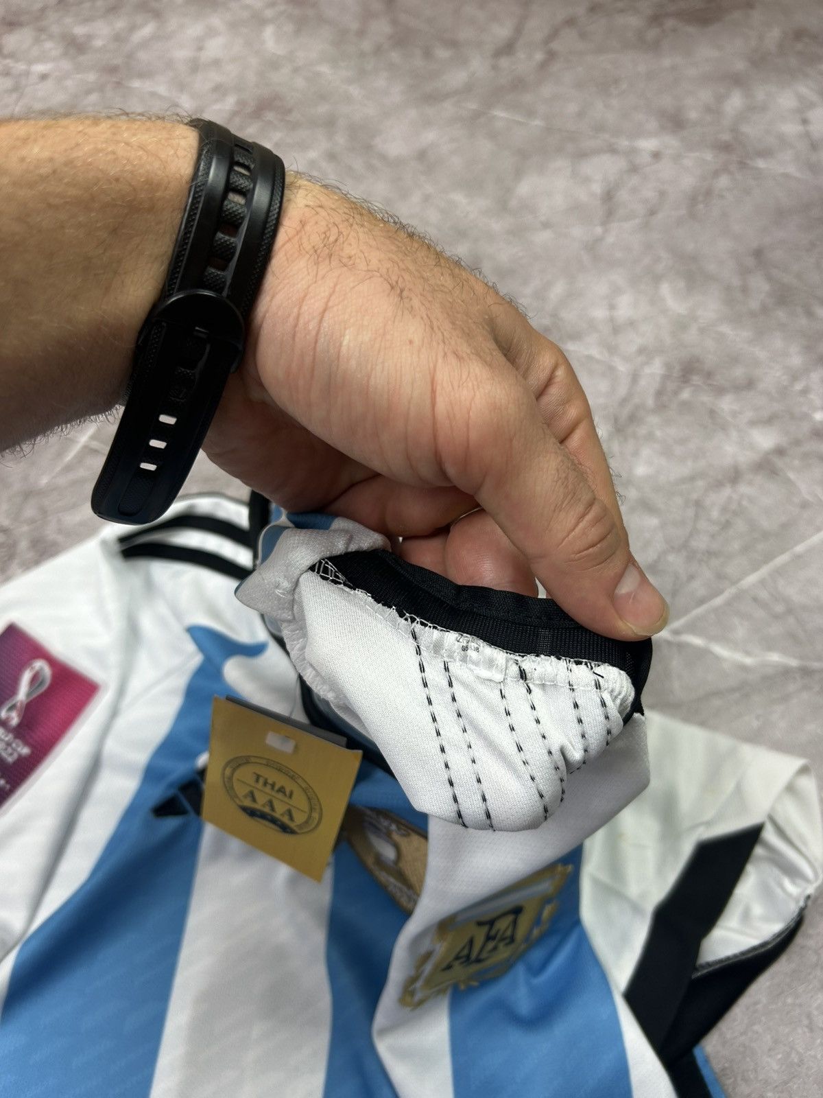 Adidas Adidas Argentina 2022 Messi Home Jersey Player Version Size US L / EU 52-54 / 3 - 14 Thumbnail
