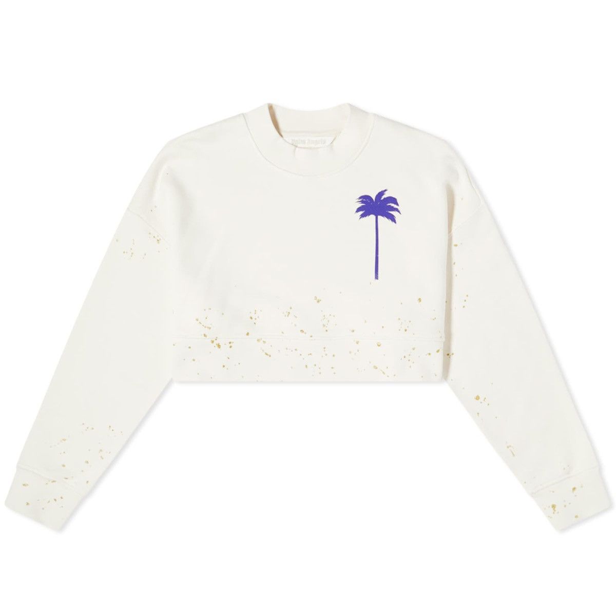 Palm Angels Palm Angels – Painted Cropped Crew Neck Sweat – M (495€) Size M / US 6-8 / IT 42-44 - 1 Thumbnail