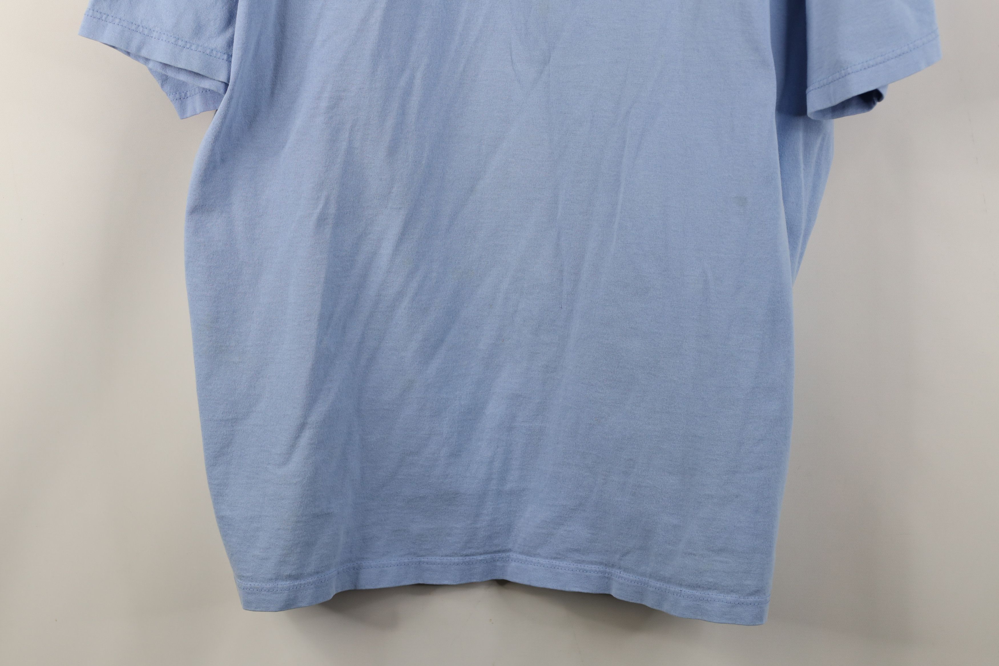 Vintage Vintage 90s Streetwear Alaskas Wolf Dog T-Shirt Blue Cotton Size XXL / US 16-18 / IT 52-54 - 3 Thumbnail