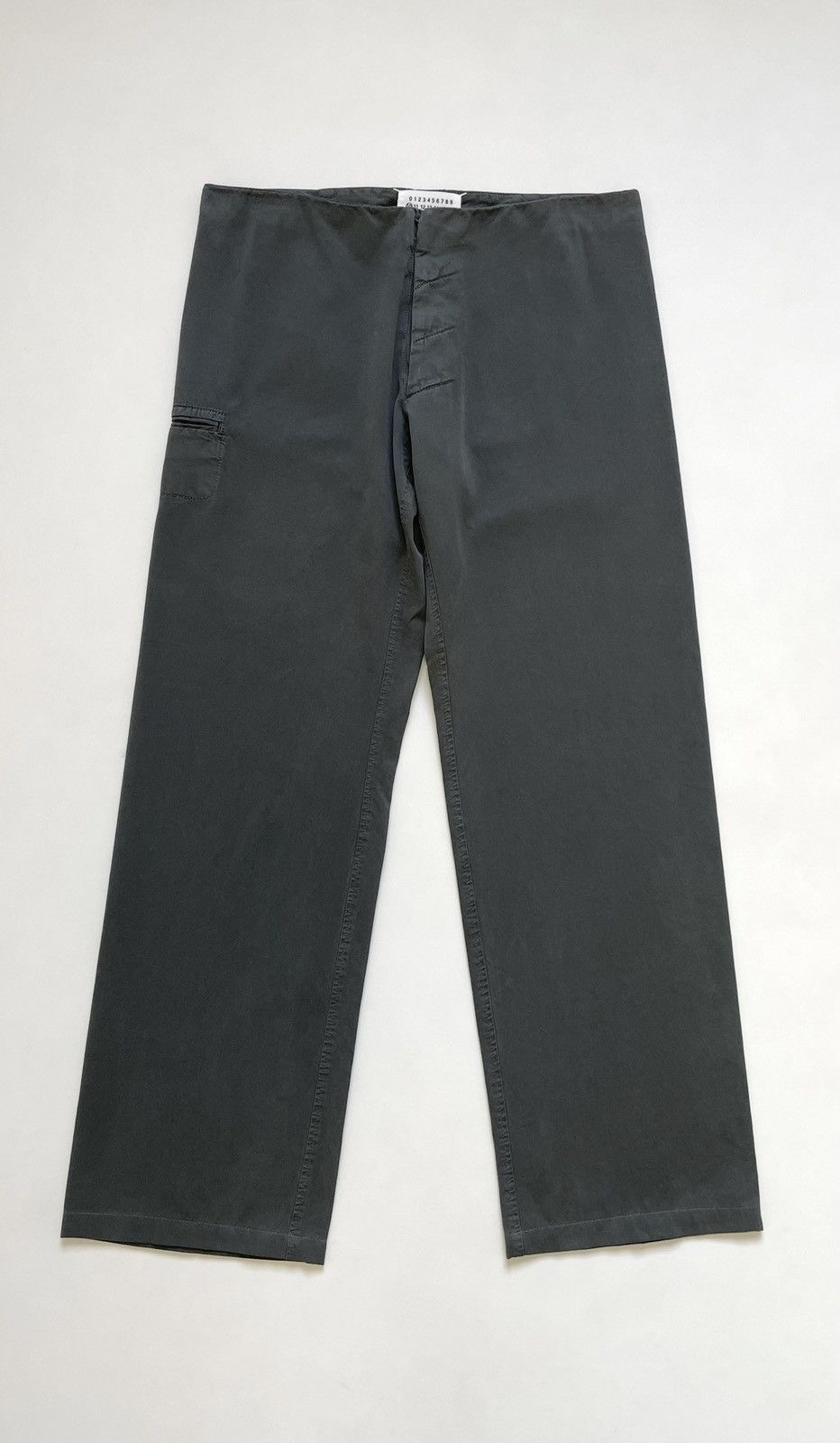 S/S 06 Gray Cotton Wide Leg Utility Pants