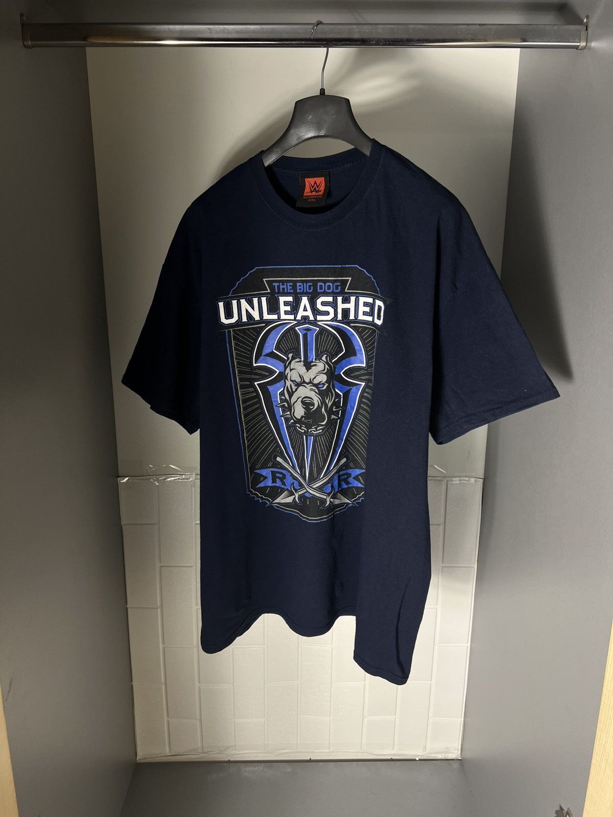 Vintage × WWE VERY RARE UNLEASHED THE BIG DOG DOUBLE PRINTED T-SHIRT 90s Size US XXL / EU 58 / 5 - 2 Thumbnail