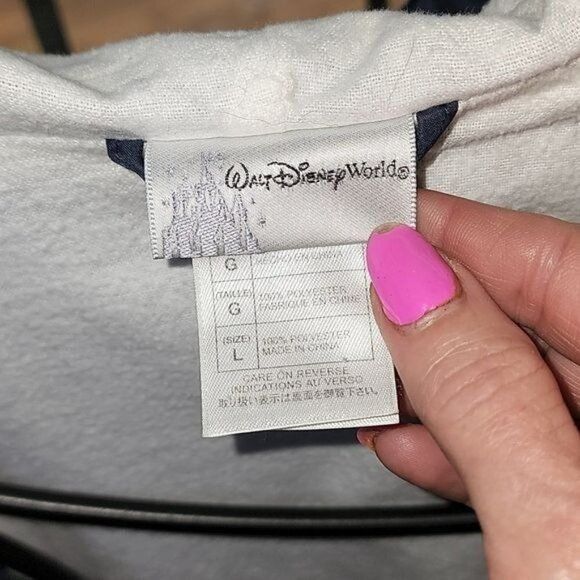 Disney Walt Disney World WDW Embellished Full Zip Hooded Lined Cinc Size US L / EU 52-54 / 3 - 4 Thumbnail
