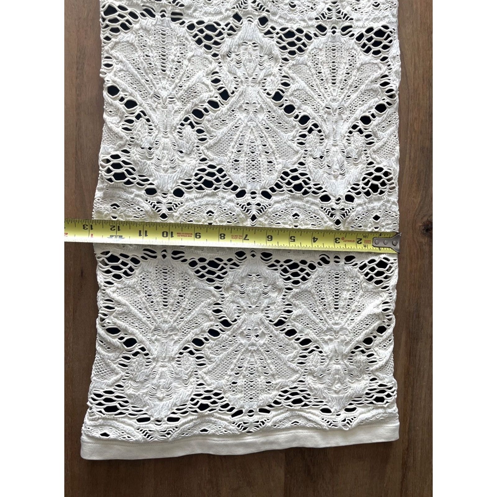 Free People Free People Dress Woman Short White Lined Crochet Party Bodycon Sleeveless Size M Size M / US 6-8 / IT 42-44 - 5 Thumbnail