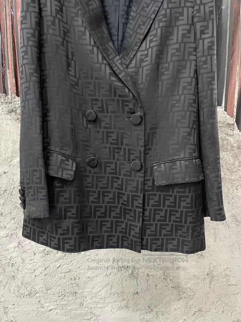 Fendi Fendi All-Over Printed Monogram Blazer Size XXS / US 00 / IT 34 - 4 Thumbnail