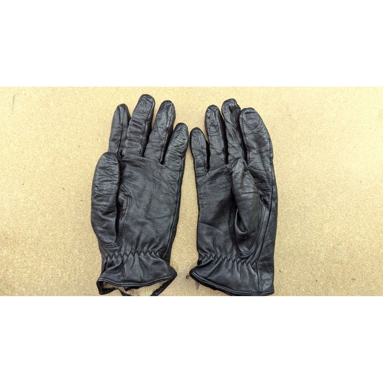 Vintage Genuine Leather Womens Gloves Size 6.5 Black Winter Lined Ladies Glove, Warm, Casual, 6.5, Black, Leather, Polyester, Unbranded, Women, Glove Size ONE SIZE - 2 Thumbnail
