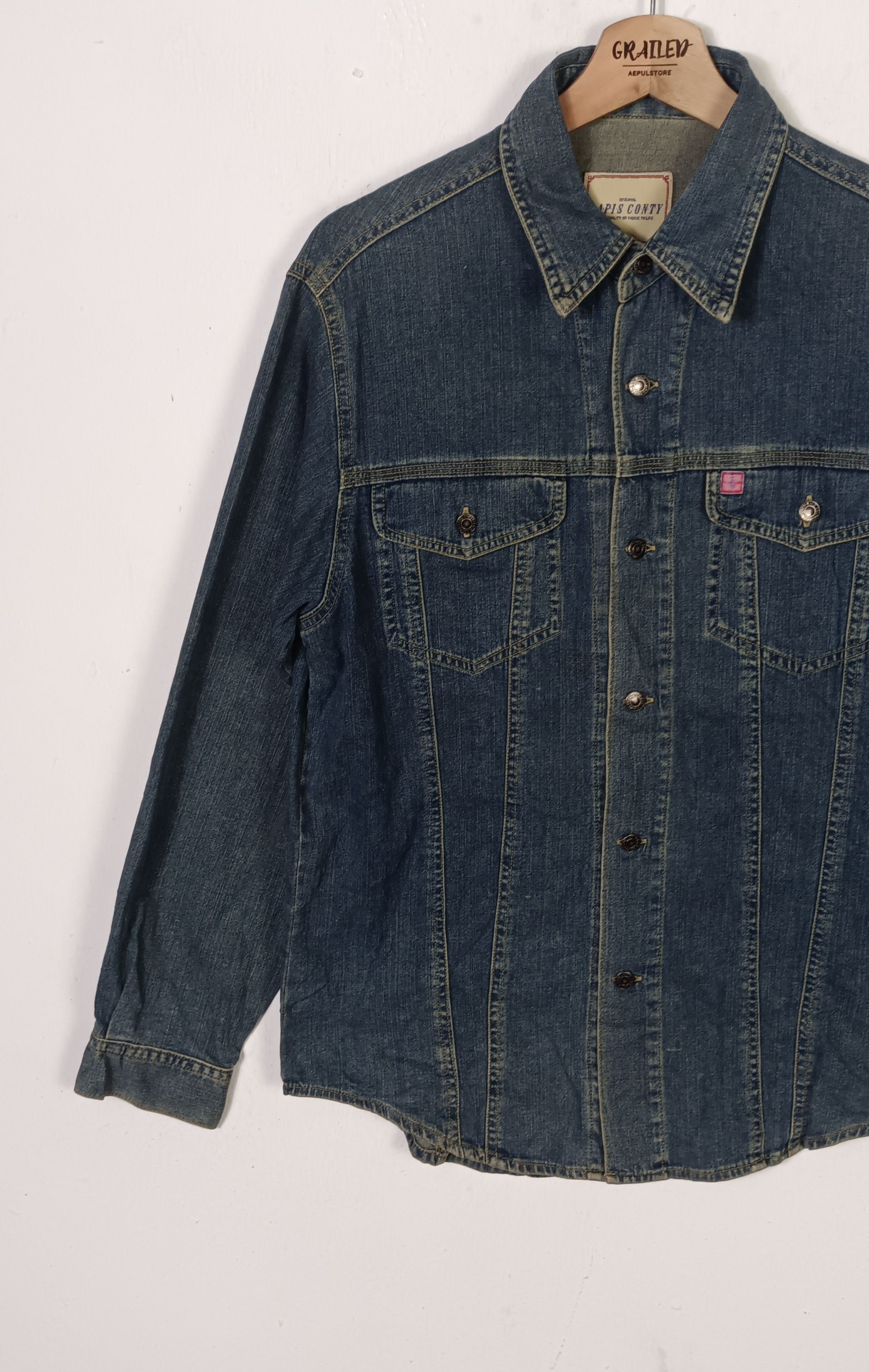 Japanese Brand Lapis Conty Denim Jacket Size US M / EU 48-50 / 2 - 4 Thumbnail
