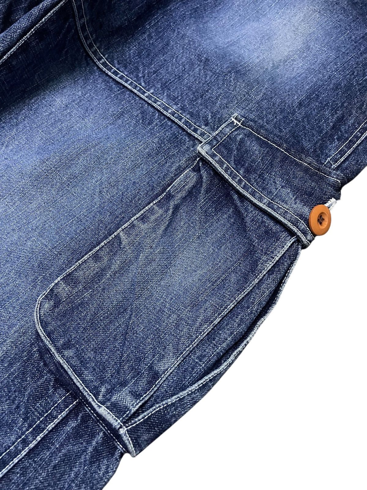 Beauty Beast × Japanese Brand TJan. Japan Panel Baggy Cargo Loose Jeans Size US 36 / EU 52 - 14 Thumbnail