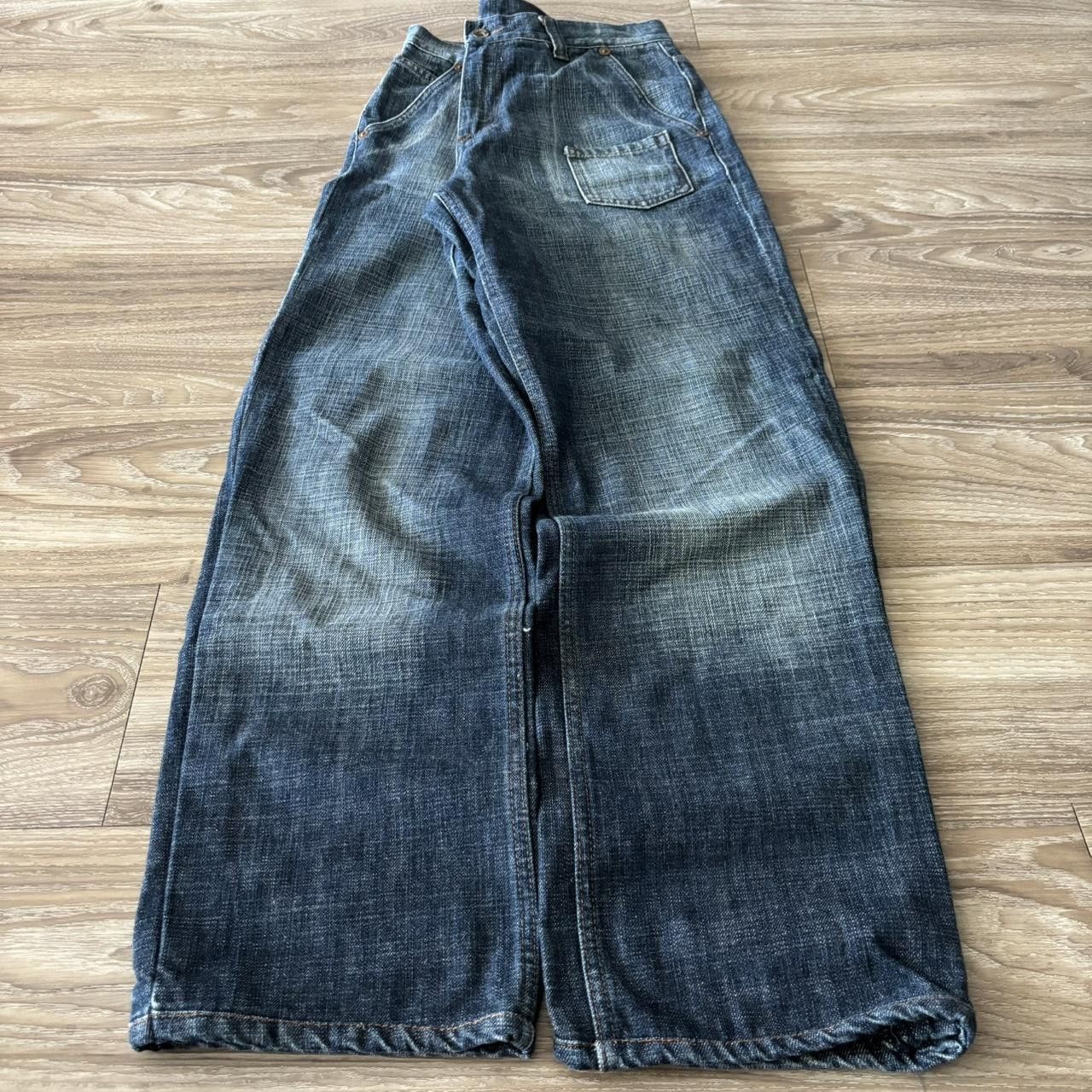 Vintage Crazy Vintage Y2K/2000s Grunge Dark Wash Denim Jeans! 32x31 Size US 32 / EU 48 - 3 Thumbnail