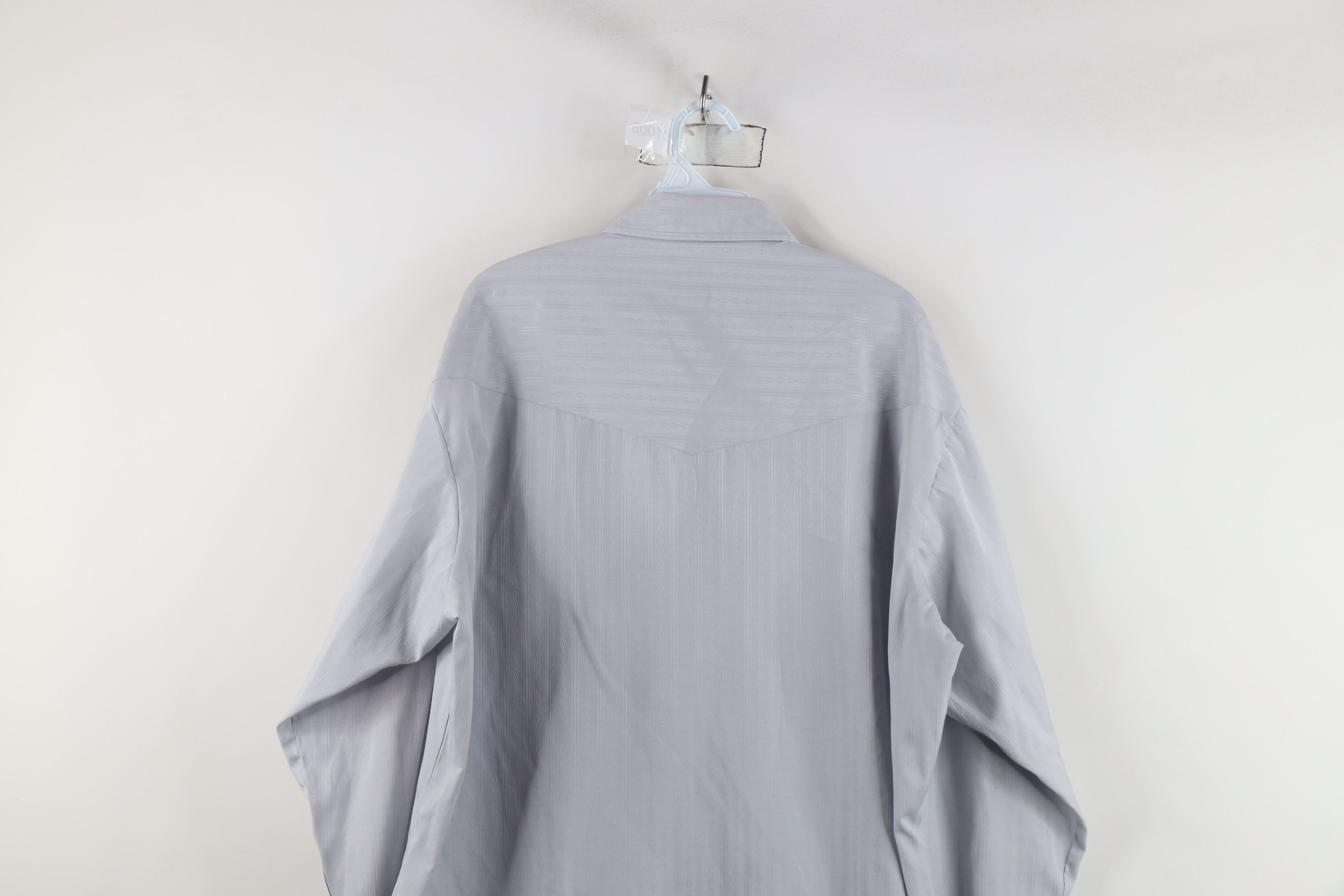 Vintage Vintage 90s Rockabilly Western Cowboy Button Shirt Gray Size US M / EU 48-50 / 2 - 14 Thumbnail