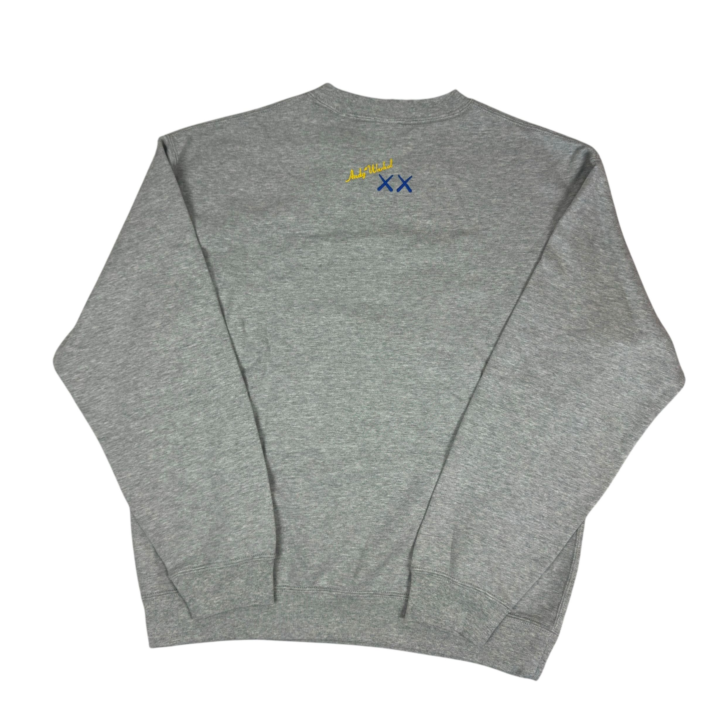 Kaws × Uniqlo Uniqlo KAWS + Warhol UT Men Gray Cotton Graphic Sweatshirt M Size US M / EU 48-50 / 2 - 7 Thumbnail