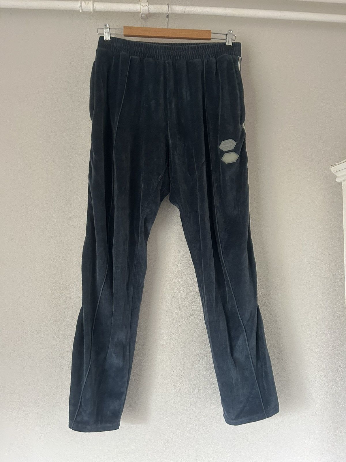 Off-White Blue Velvet / Velours Eagle Track Pants Size US 38 / EU 54 - 6 Thumbnail