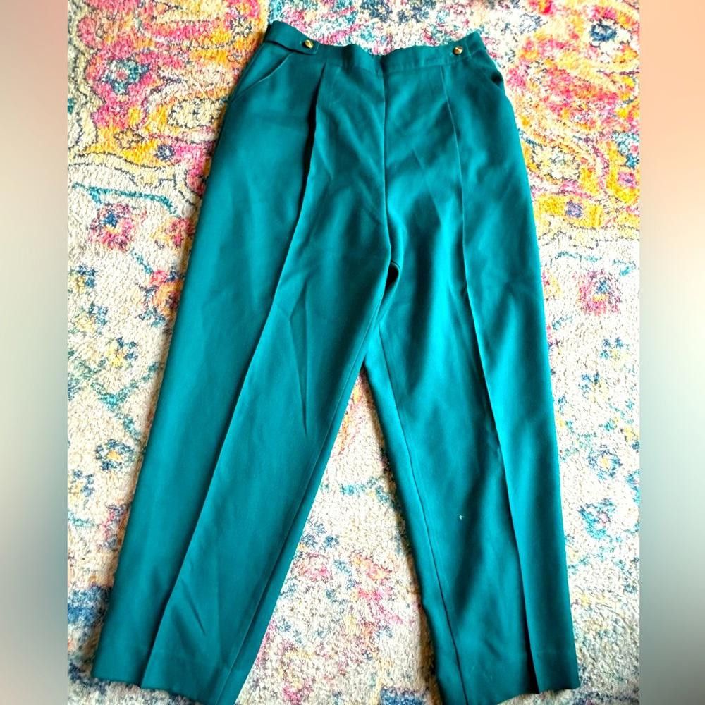 Designer Vintage Wool Paris Star High Waisted Pants Size 36" / US 14 / IT 50 - 1 Thumbnail