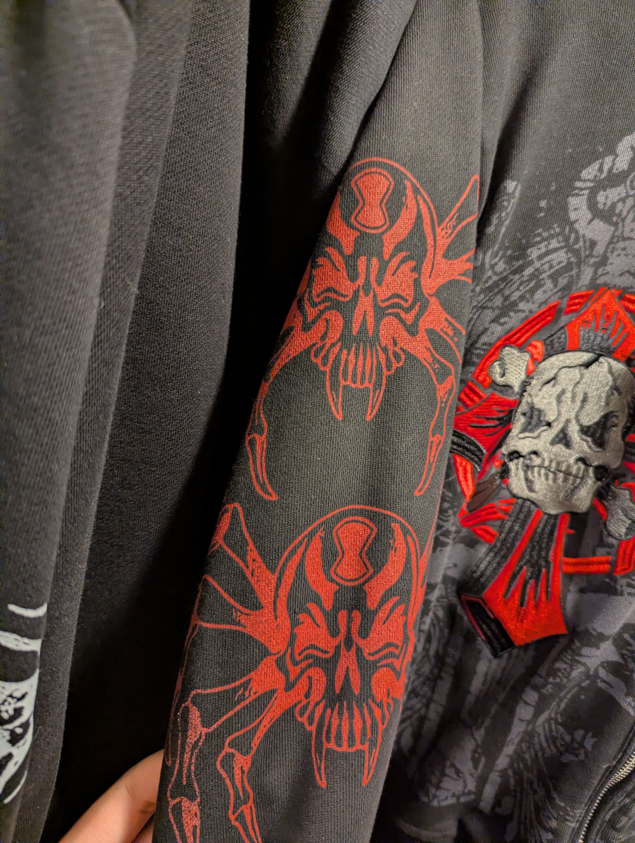 Eternal @eternal_artwear Skull Embroidery Zip-Hoodie SS22 Size US XL / EU 56 / 4 - 9 Thumbnail