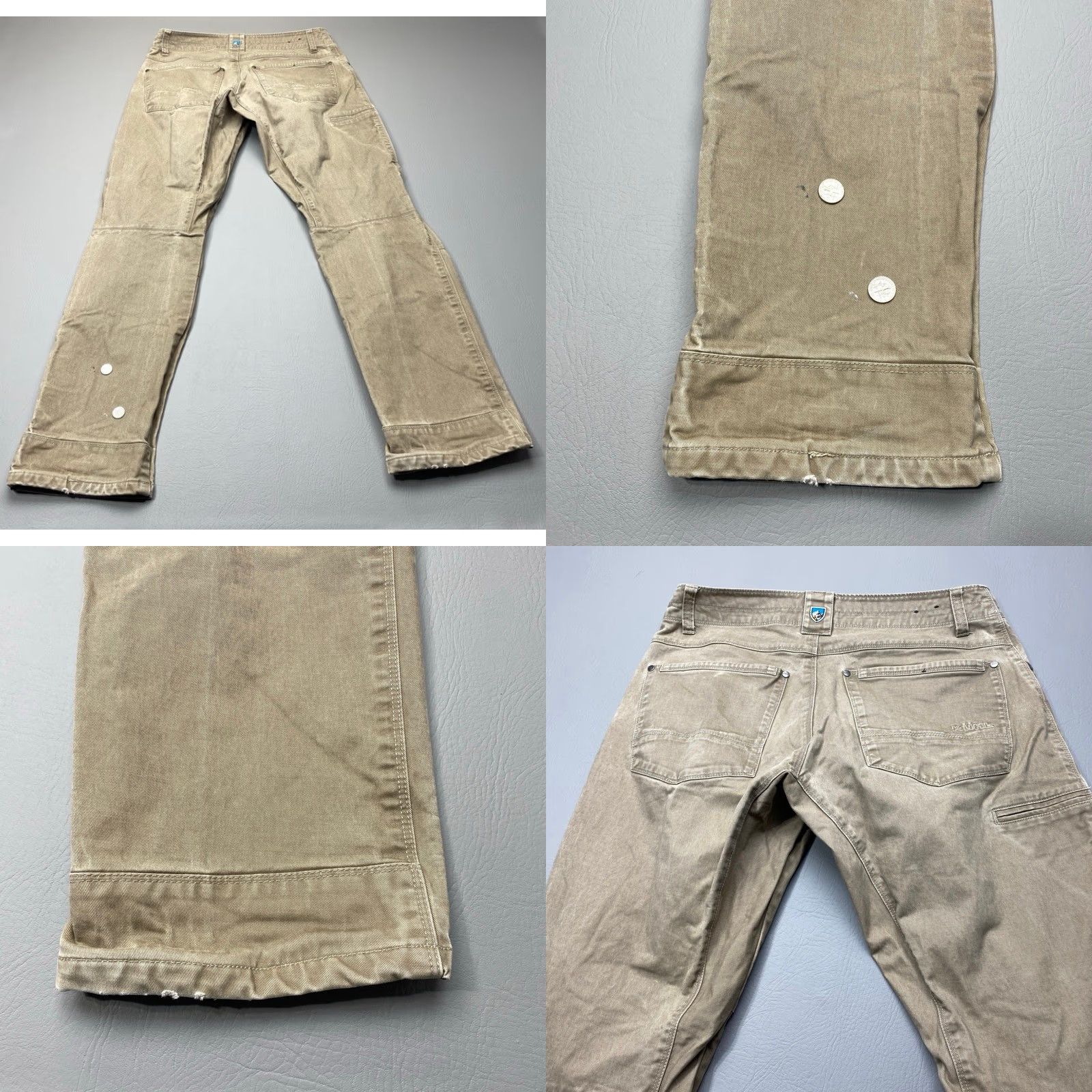 Doublet VINTAGE Kuhl Rydr Patina Dye Canvas Double Knee Pants Mens 32x32 Outdoor Work Shirt Size US 32 / EU 48 - 8 Thumbnail