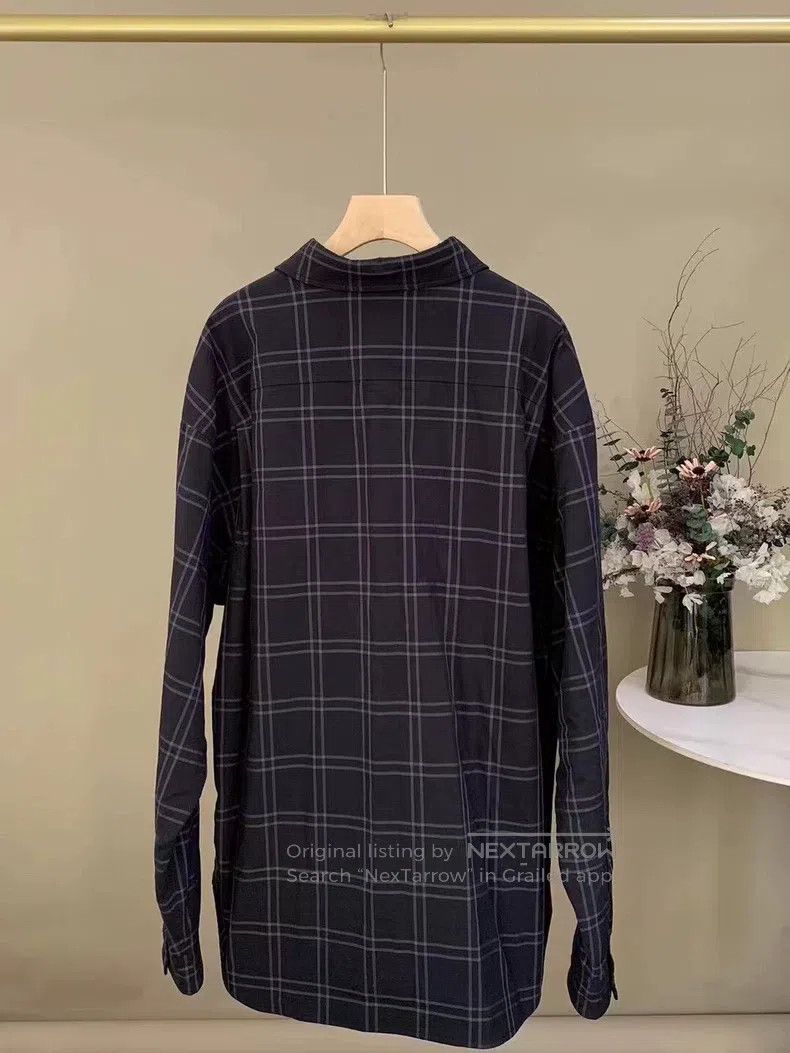 Balenciaga Balenciaga Plaid Chest Embroidered Logo Shirt Cotton Jacke Size US S / EU 44-46 / 1 - 3 Thumbnail