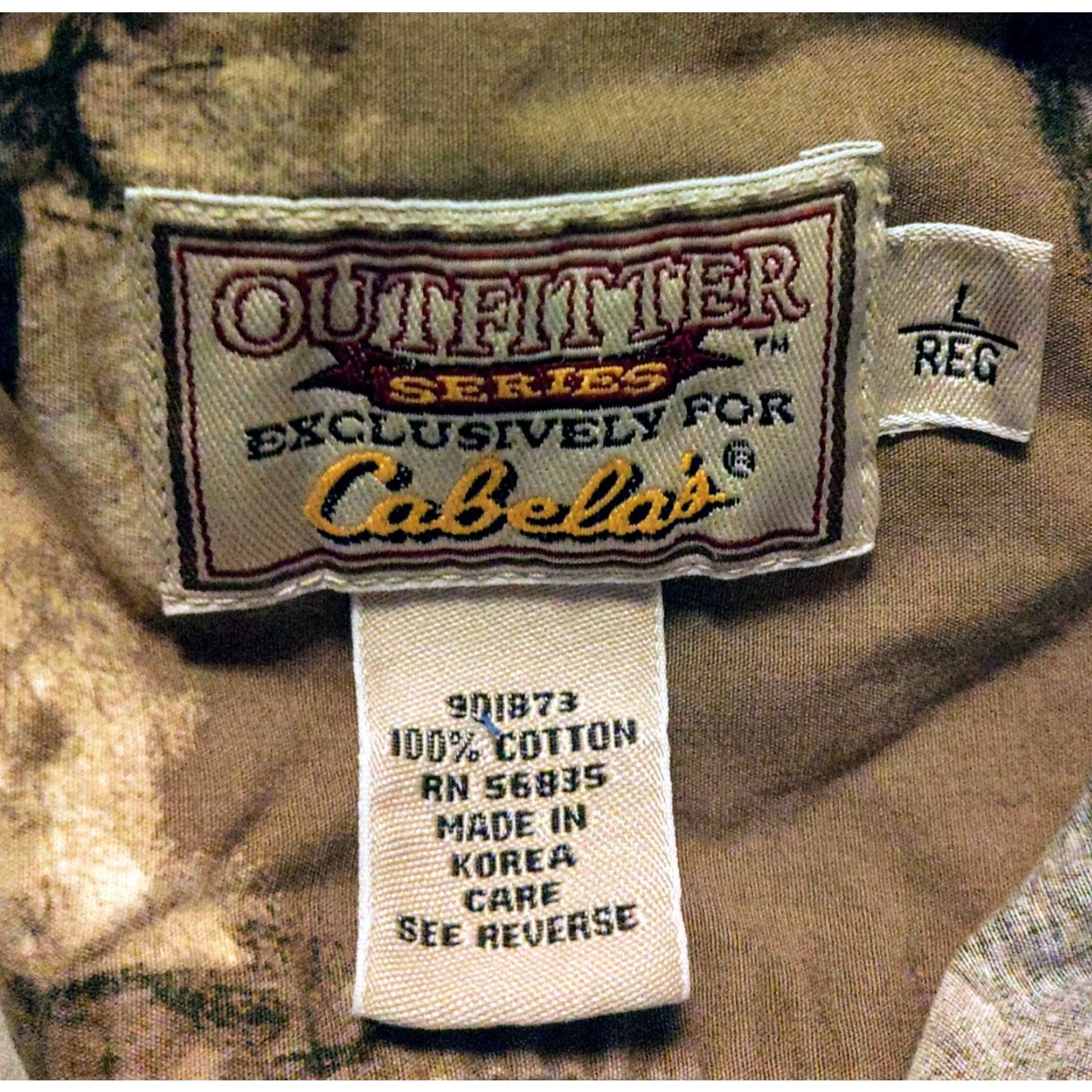 Vintage Cabela's Shirt Mens L Deer Print Camo Outdoor Hunting Button Fishing Long Sleeve Shirt Size US L / EU 52-54 / 3 - 4 Thumbnail