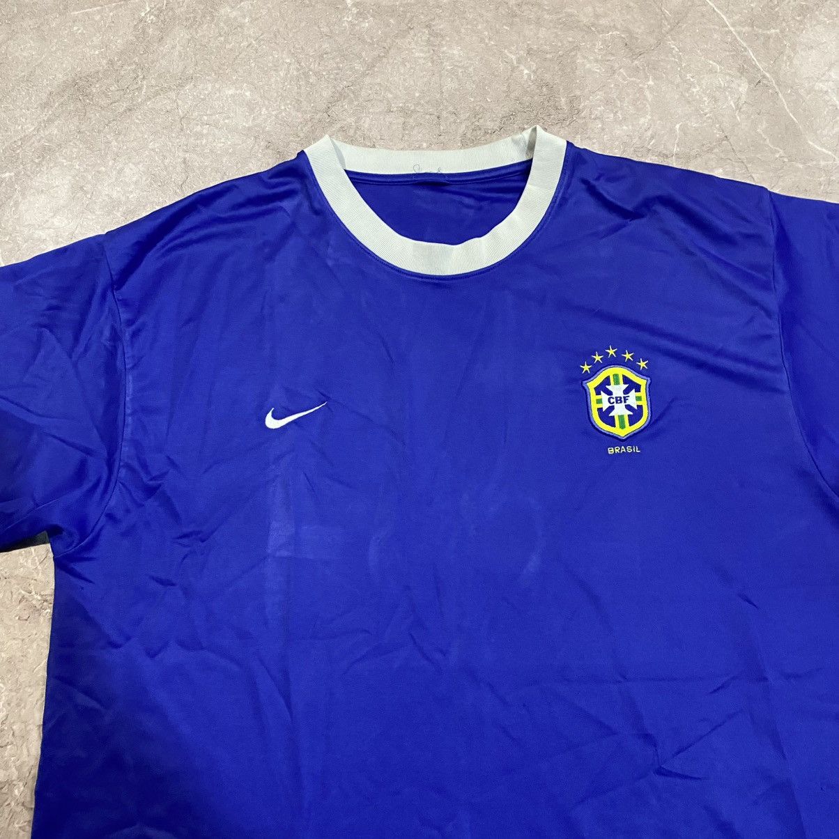 Vintage VINTAGE NIKE BRAZIL TEE SOCCER JERSEY NATIONAL 00s Size US XL / EU 56 / 4 - 4 Thumbnail