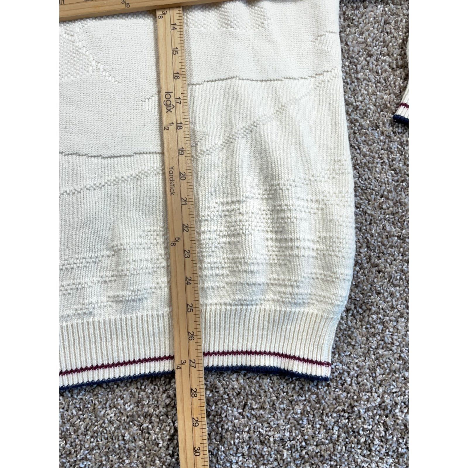 Vintage VINTAGE Fairway Sport Golf Sweater XL Men Ivory Embroidered Cotton Heavyweight Fall Winter Size US XL / EU 56 / 4 - 7 Thumbnail