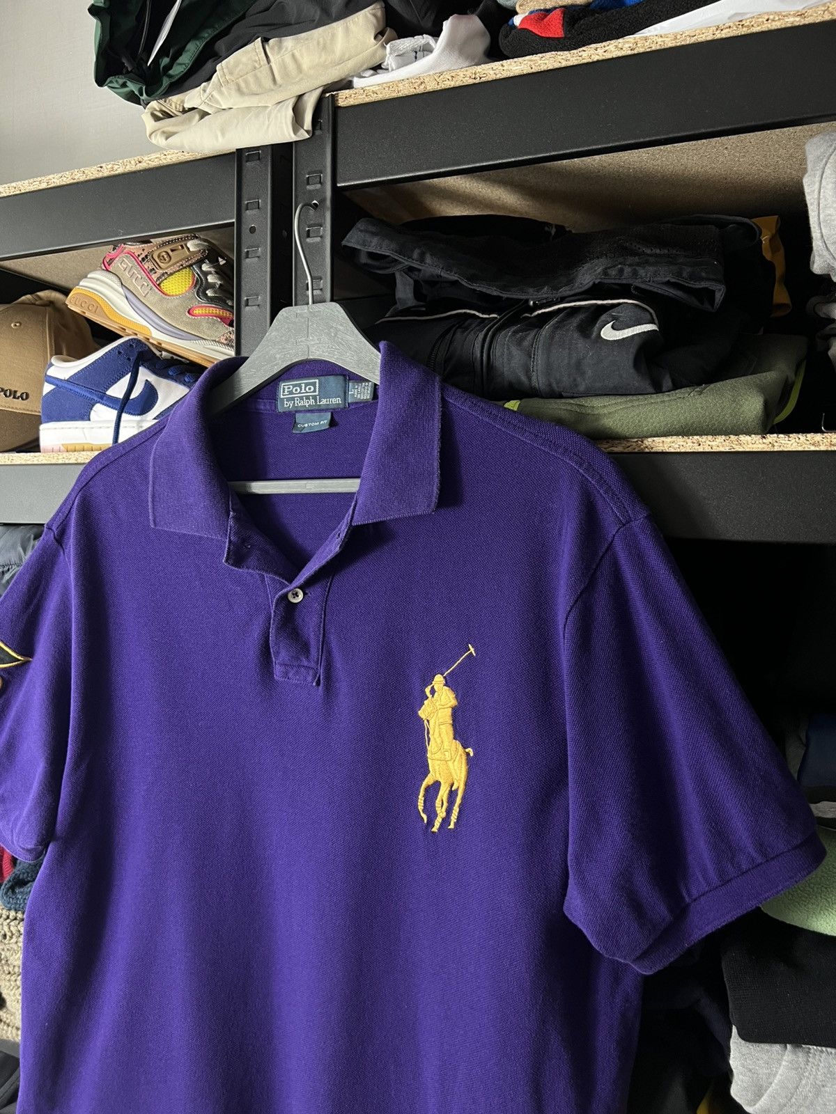 Polo Ralph Lauren Polo Ralph Lauren Classic Fit Polo Shirt Bold Purple Vintage Size US L / EU 52-54 / 3 - 2 Thumbnail