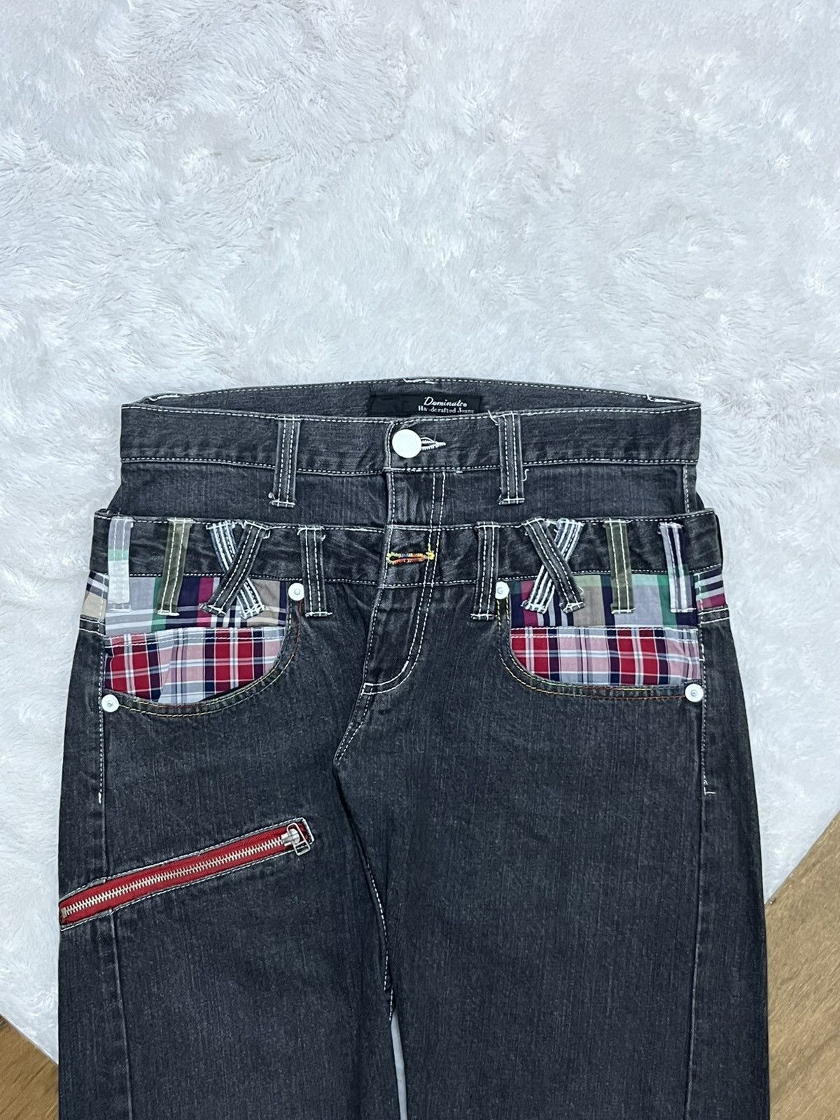 Other Dominate Patchwork Zip Detail Washed Denim Pants Size US 31 - 5 Thumbnail