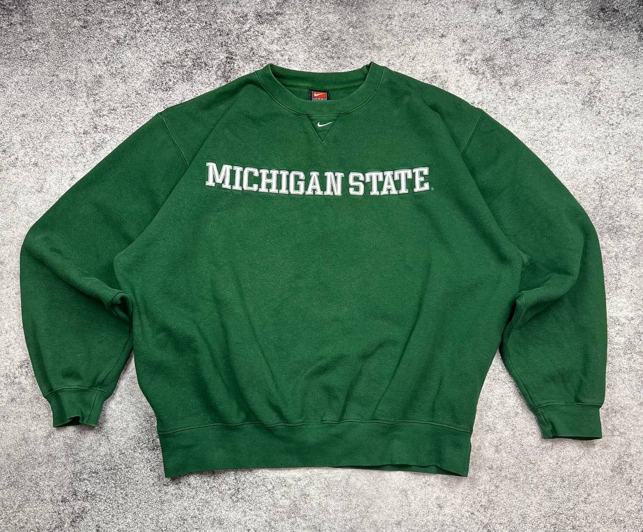 Nike Vintage Nike Michigan State Hoodie Center Swoosh Size US L / EU 52-54 / 3 - 1 Thumbnail
