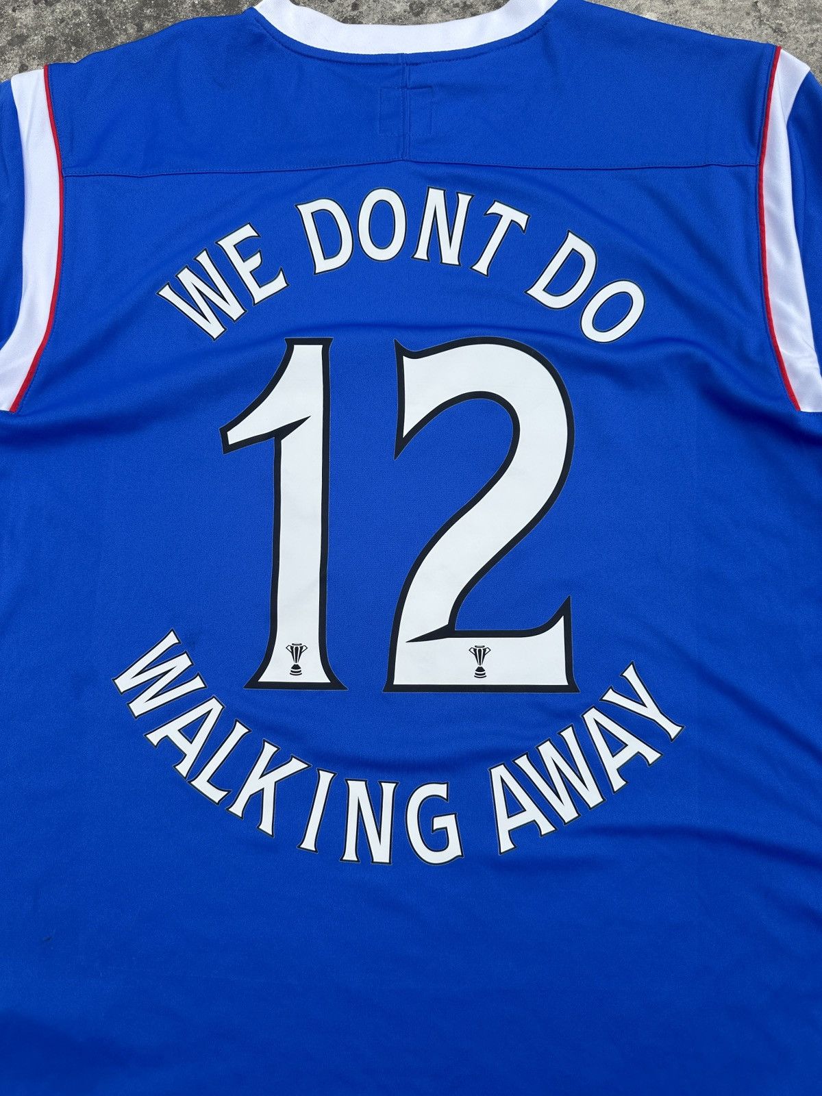 Umbro Umbro Glasgow Rangers Jersey We Don’t Do 12 Walking Away 3XL Size US XXL / EU 58 / 5 - 6 Thumbnail