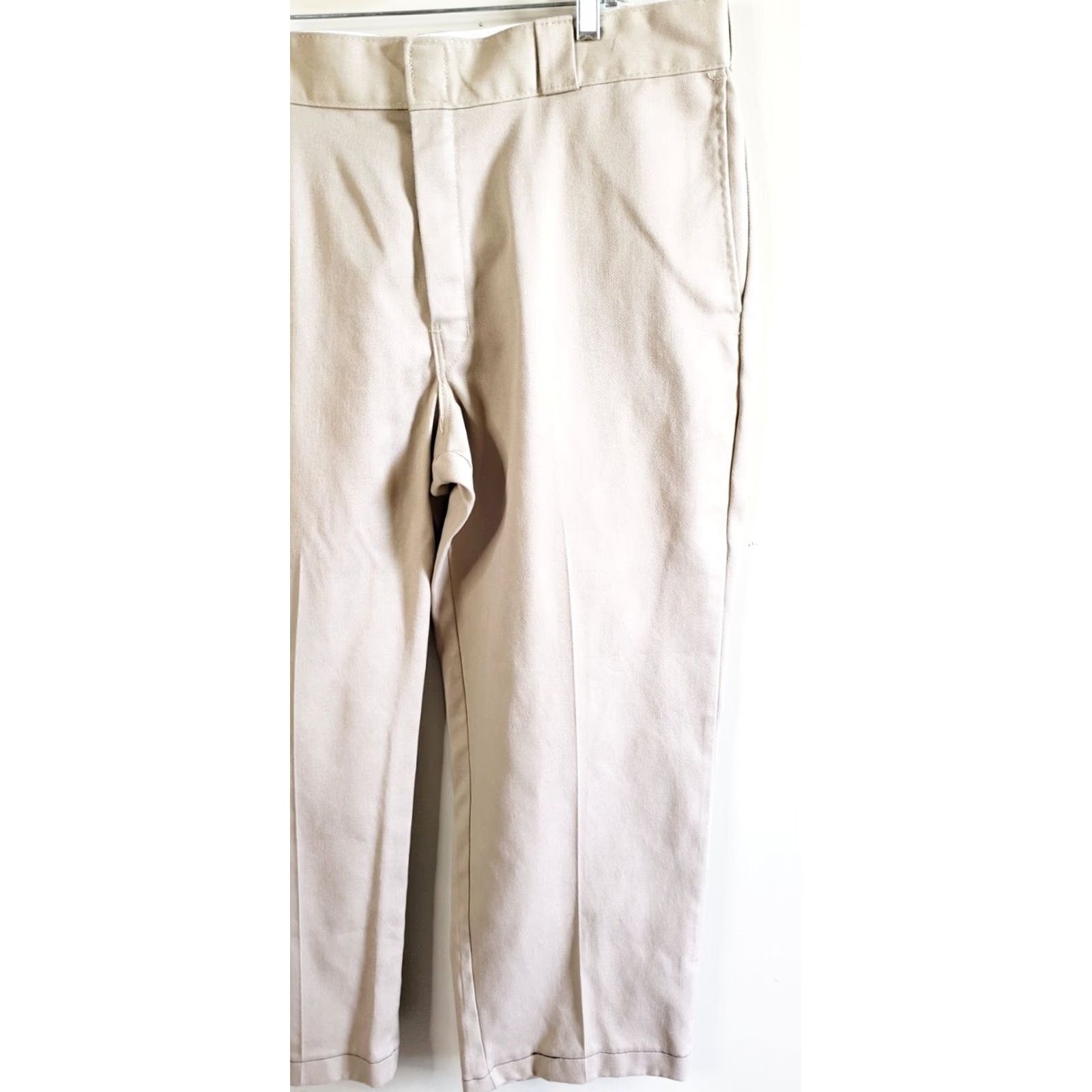 Dickies Dickies 874 Original Fit Men’s Work Pants Adult 38 x 28 Beige Khaki Chino Flat Front Regular Waist Belt Loops Veg? Size US 38 / EU 54 - 2 Thumbnail