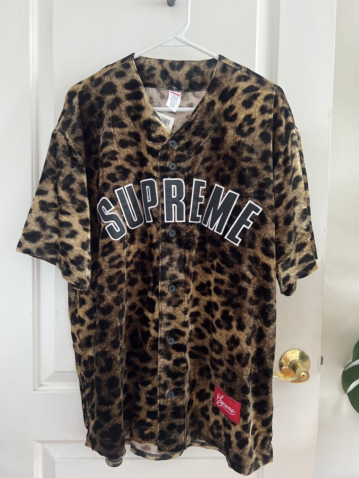 Supreme Velvet Baseball Jersey (SS25) - $188