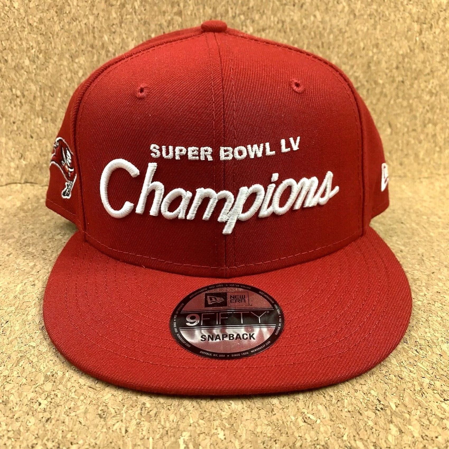 New Era VINTAGE Tampa Bay Buccaneers New Era Super Bowl LV Hat Retro Script 9FIFTY Size OS NWT Size ONE SIZE - 2 Thumbnail