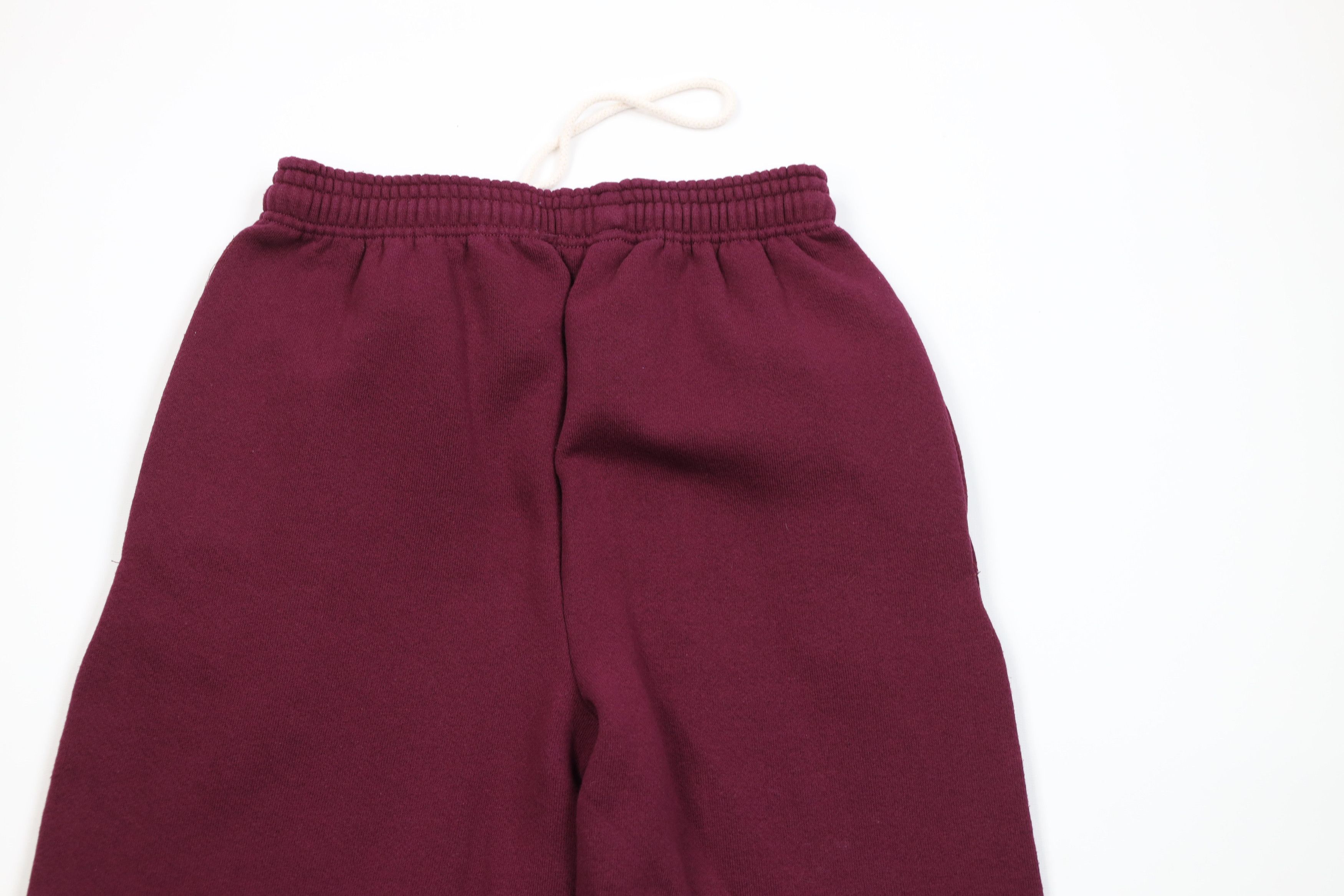 Vintage Vintage 90s Streetwear Heavyweight Sweatpants Joggers Maroon Size US 32 / EU 48 - 9 Thumbnail