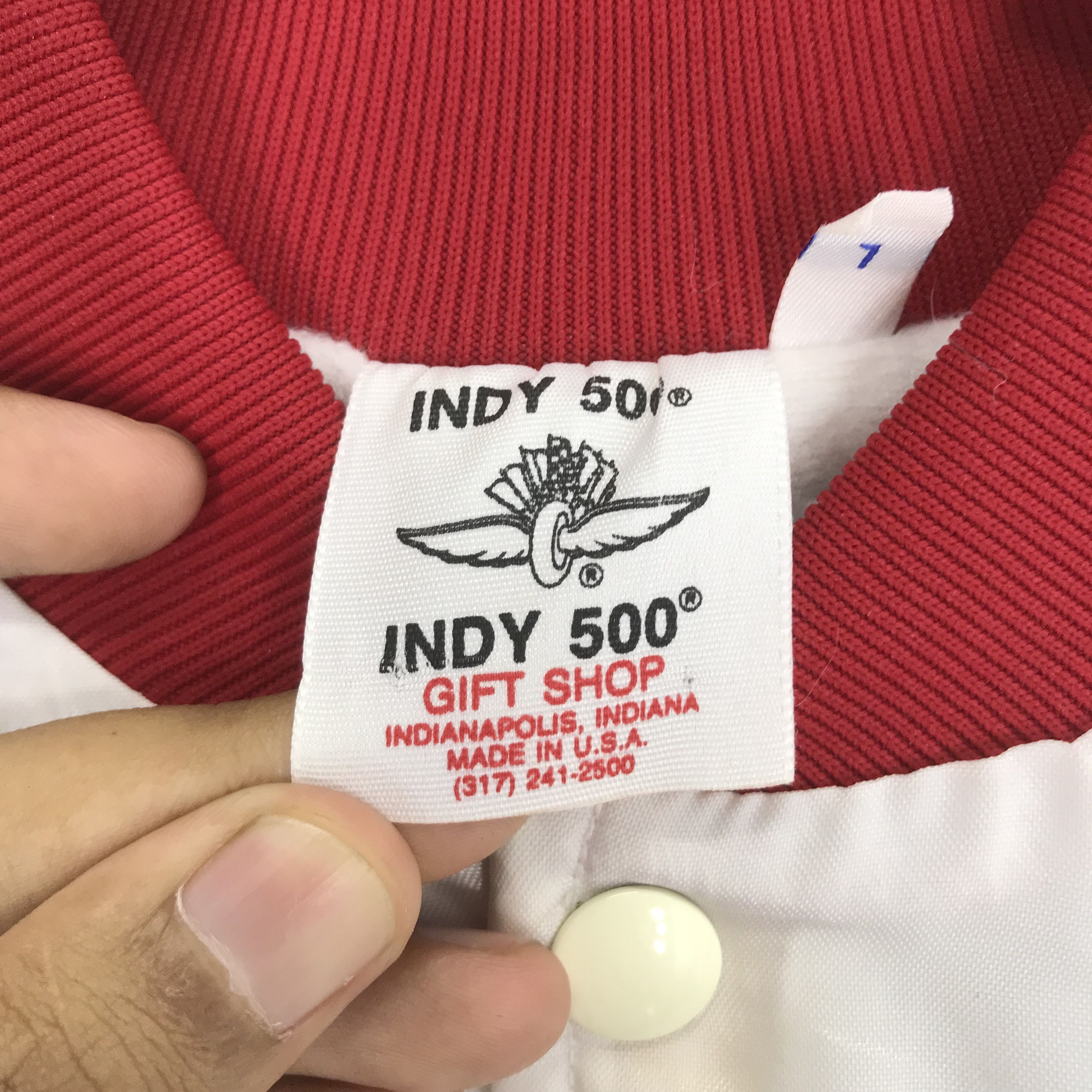 Vintage Vintage 90's Indianapolis Motor Speedway Varsity Jacket Size US L / EU 52-54 / 3 - 11 Thumbnail