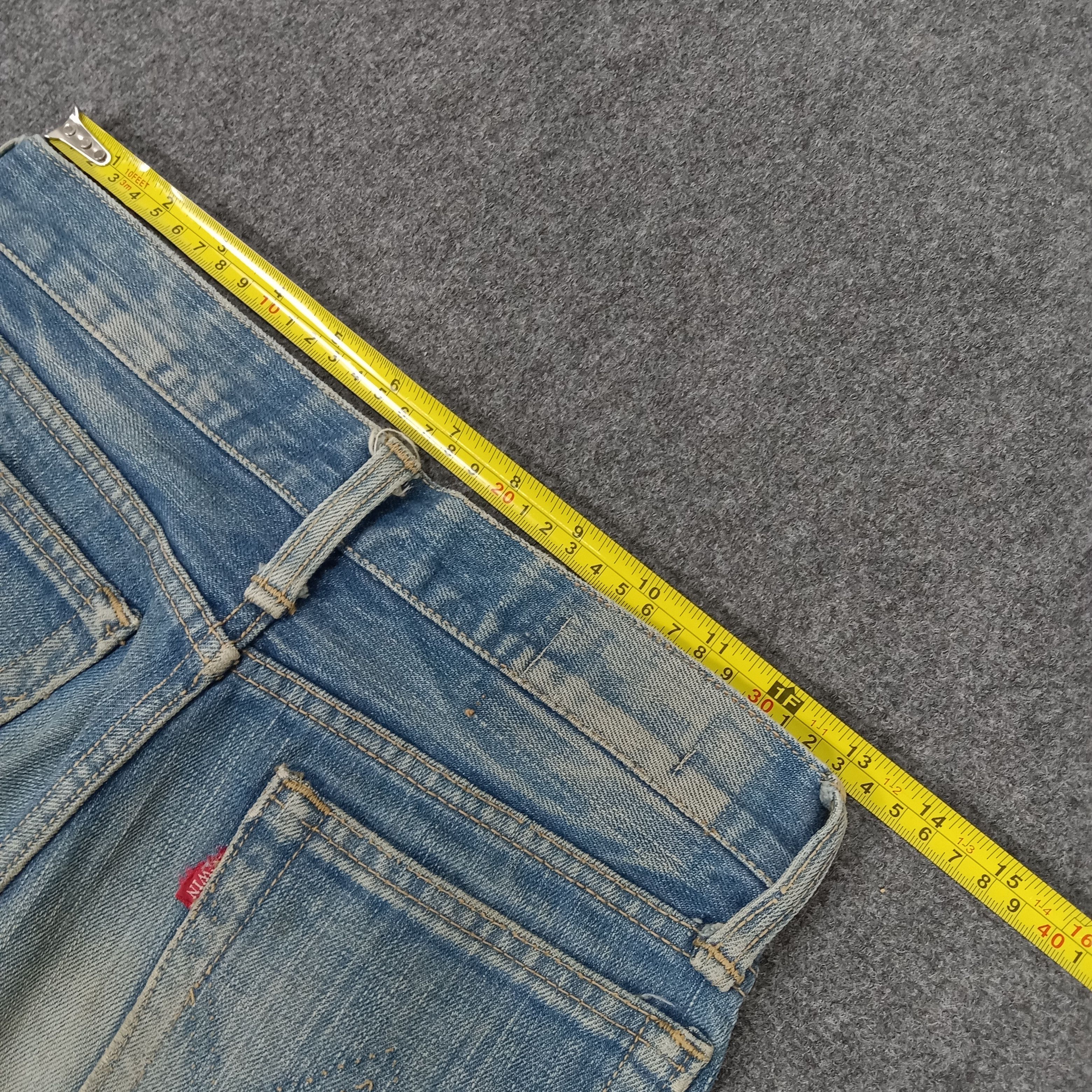 Edwin × Vintage Edwin American Distressed Style Denim Jeans Size US 26 / EU 42 - 11 Thumbnail