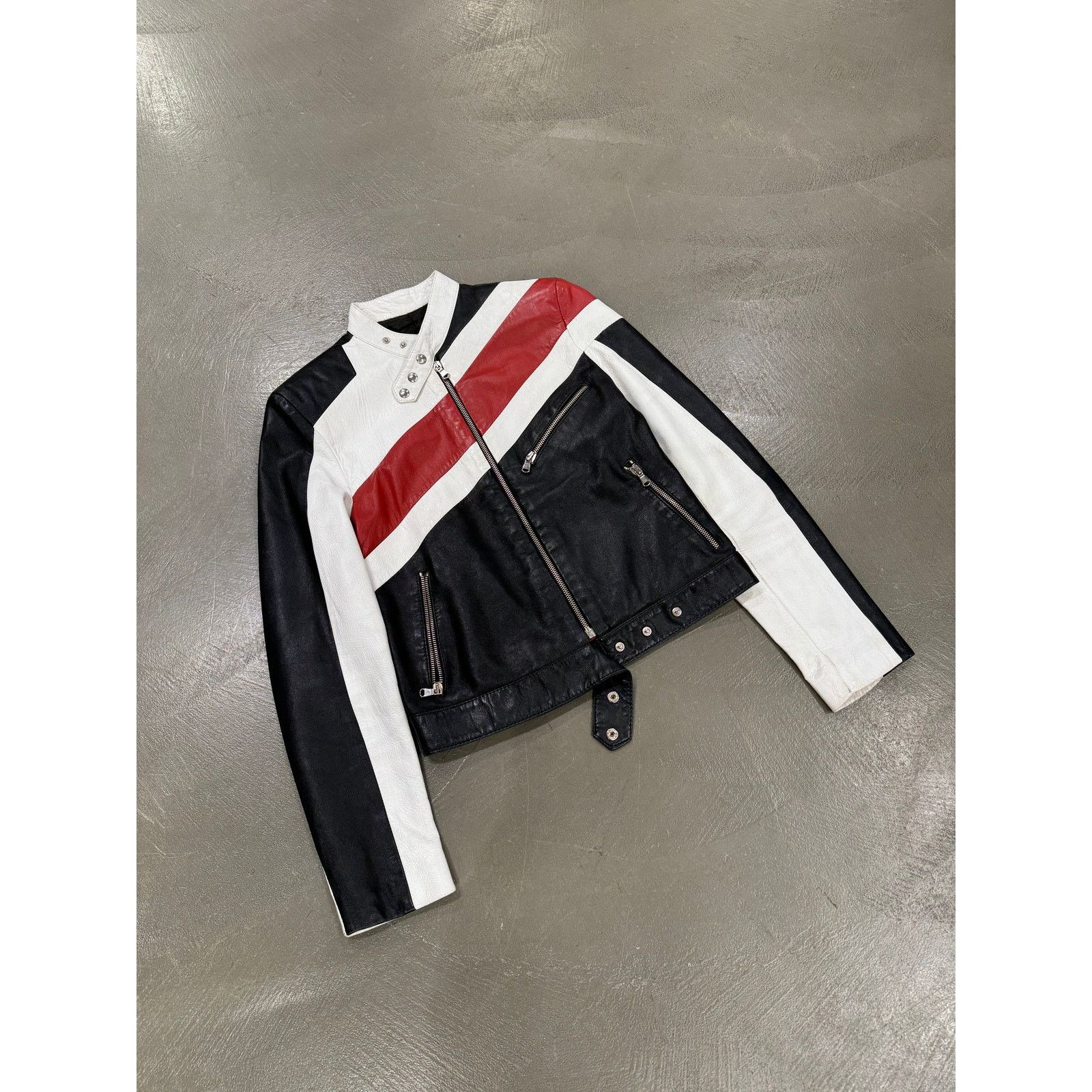 Dolce & Gabbana S/S 2001 Dolce & Gabbana biker leather jacket Size M / US 6-8 / IT 42-44 - 5 Thumbnail