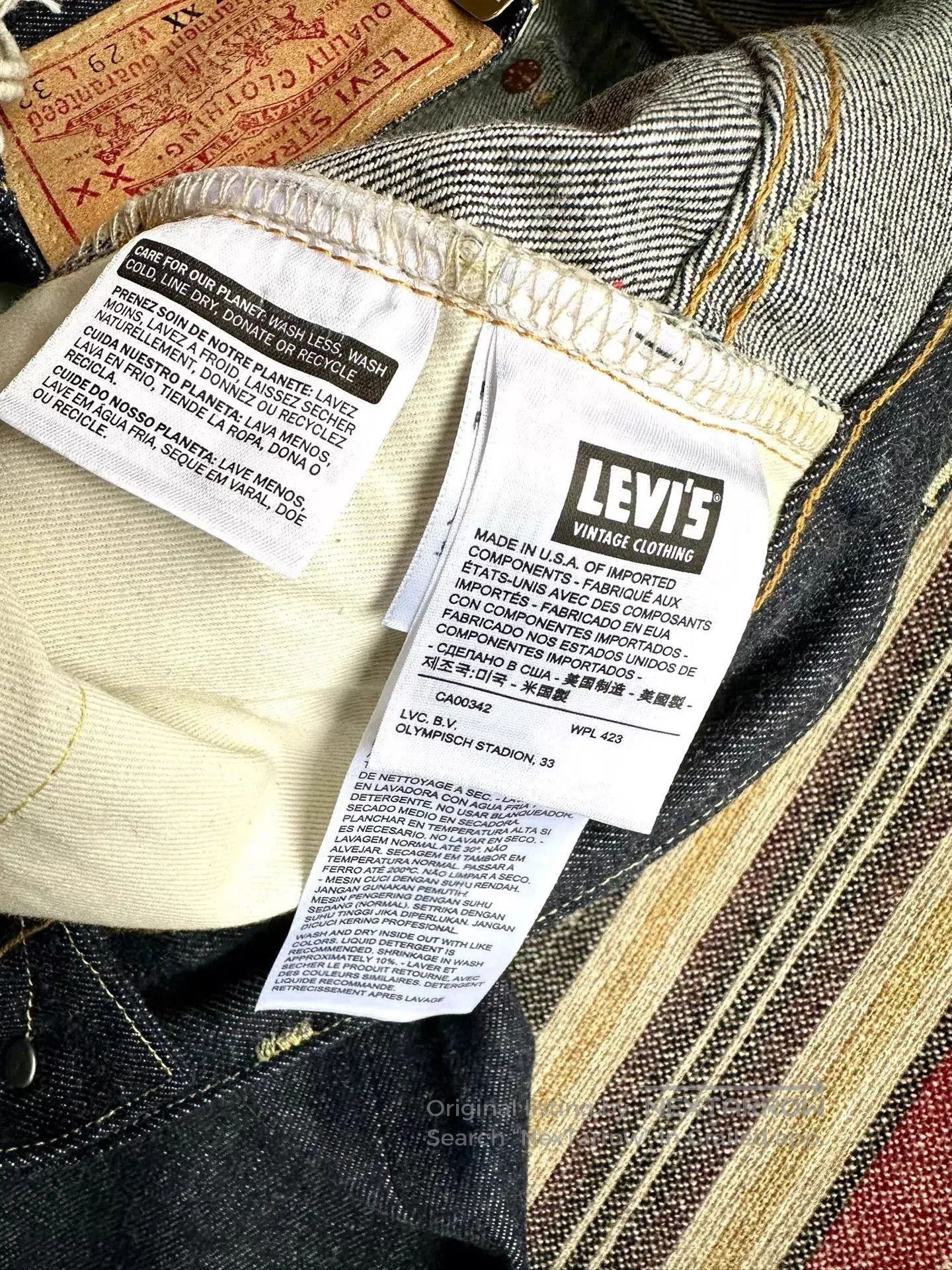 Levi's Blue Denim Straight-Leg Jeans. Size US 30 / EU 46 - 8 Thumbnail