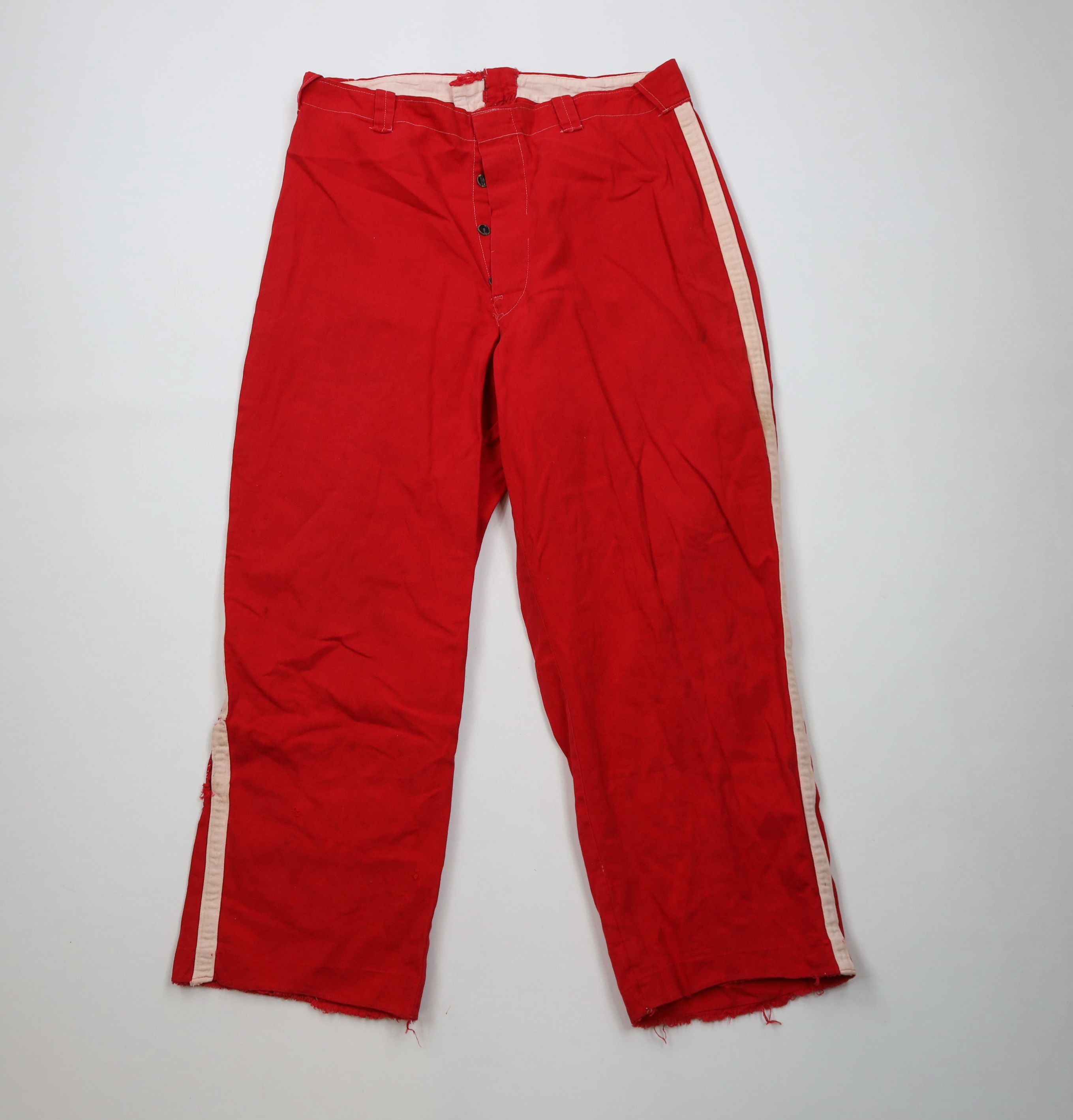 Vintage Vintage 40s 50s Striped Button Baseball Uniform Pants USA Size US 34 / EU 50 - 1 Thumbnail