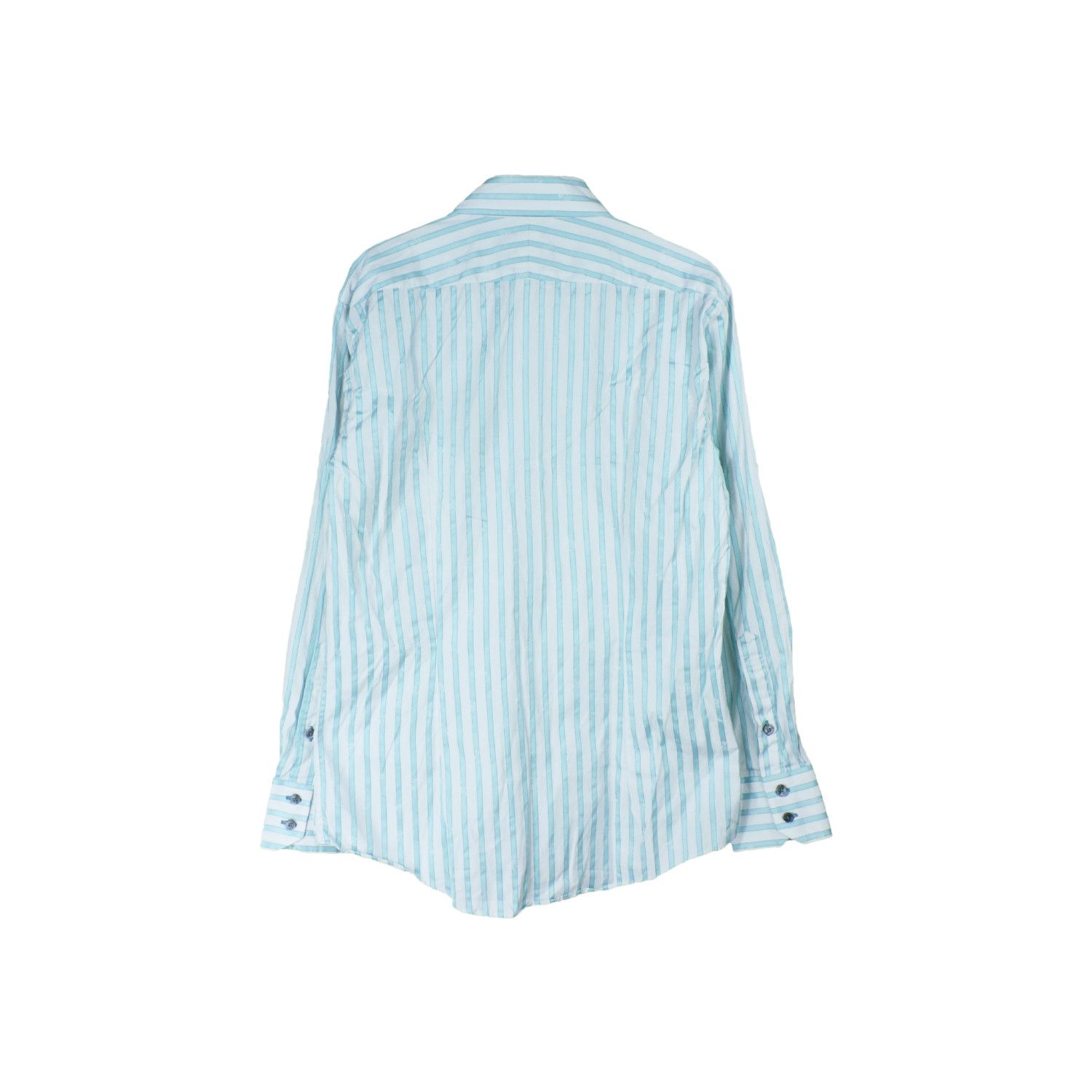 Burberry BURBERRY BLACK LABEL STRIPED MONOGRAM LONG SLEEVE SHIRT Size US M / EU 48-50 / 2 - 2 Thumbnail