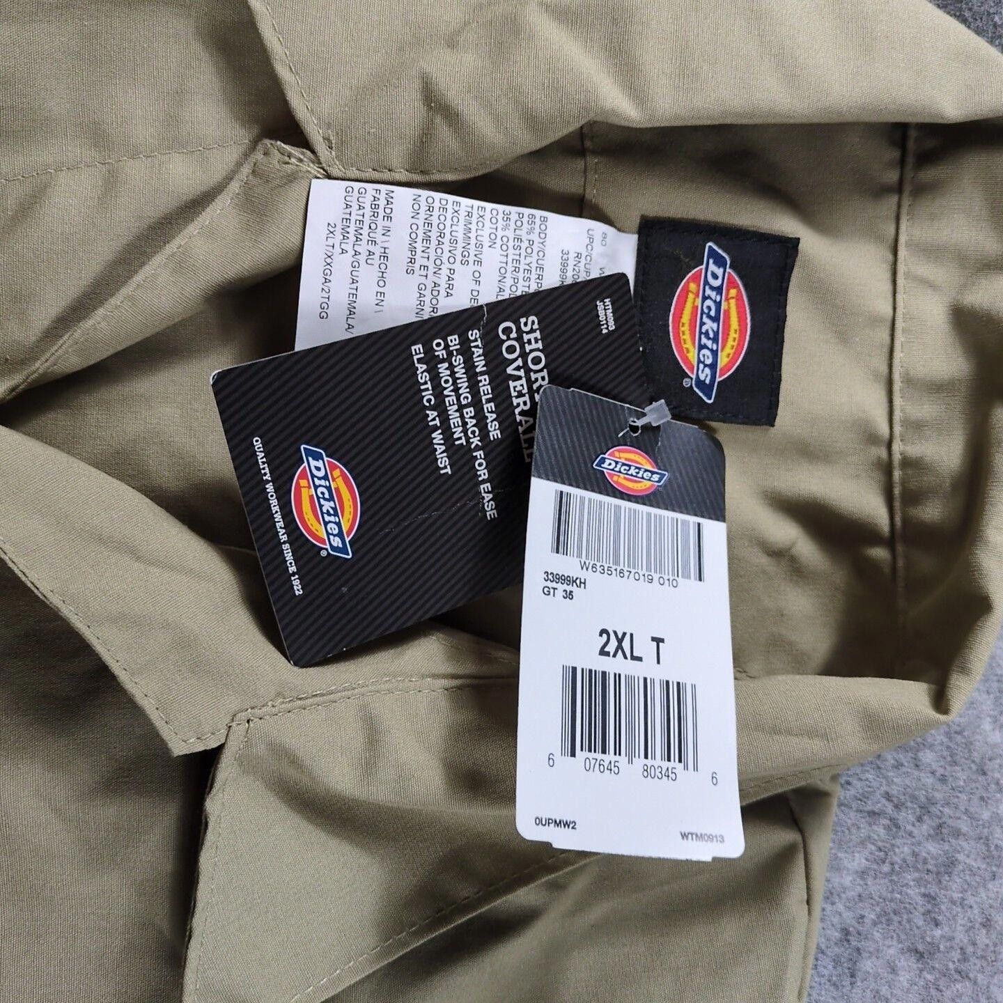 Dickies Dickies Coveralls Men XXL Tall S/S Tan Beige Workwear Size ONE SIZE - 2 Thumbnail