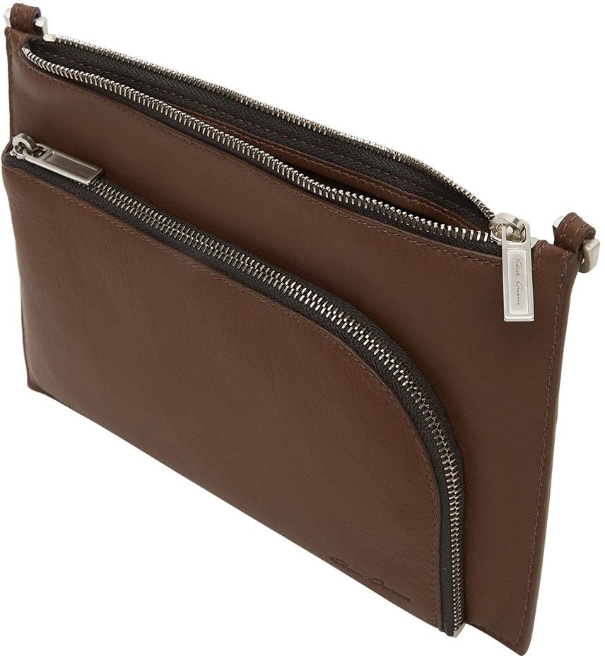 Rick Owens Rick Owens Brown Club Pouch Size ONE SIZE - 1 Thumbnail