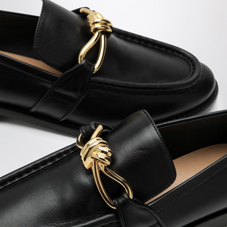 Bottega Veneta o1d2blof0824 Loafers in Black Size US 7 / IT 37 - 5 Thumbnail