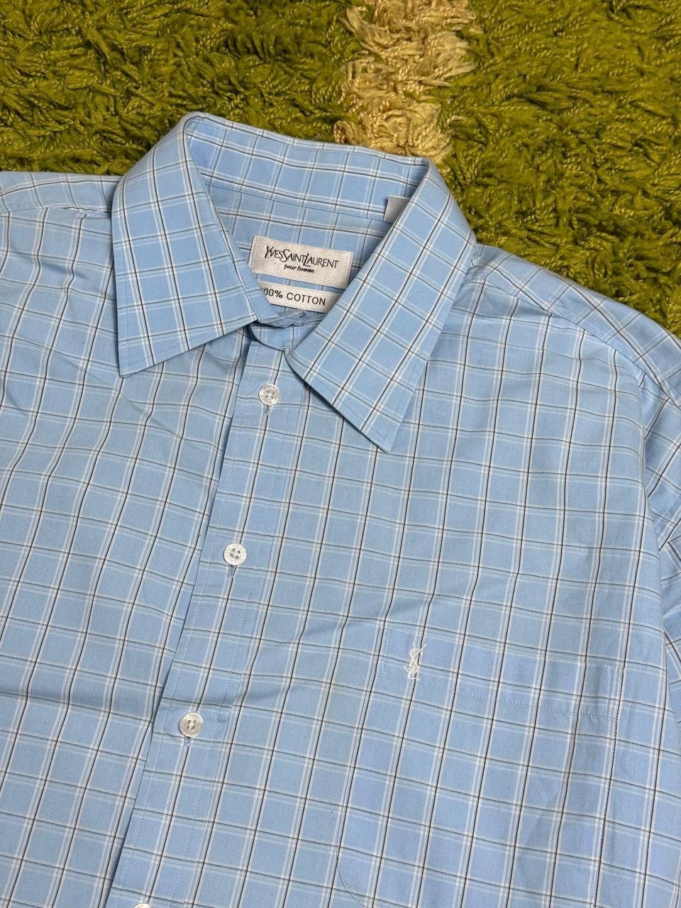 Yves Saint Laurent Yves Saint Laurent Button Up Shirt Size US XL / EU 56 / 4 - 2 Thumbnail