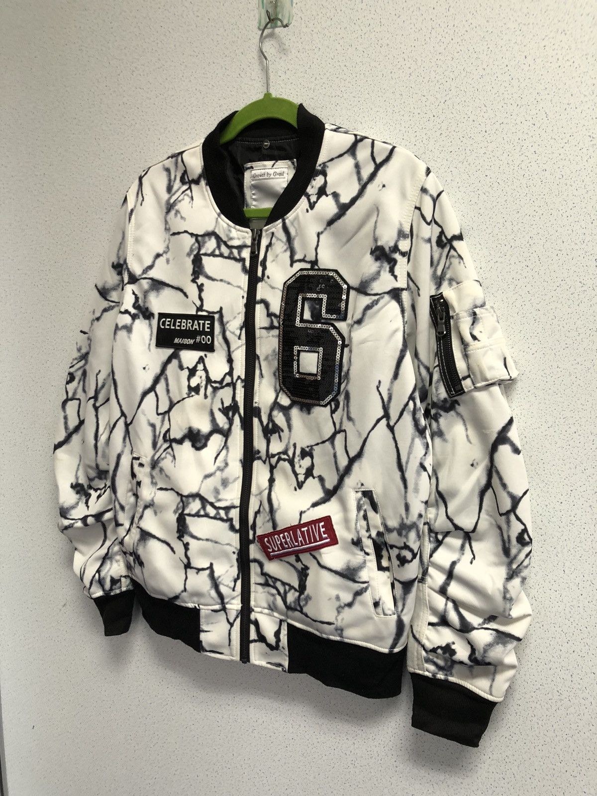 Grailed Growth By Grails Marble Print Bomber Jacket Size US L / EU 52-54 / 3 - 3 Thumbnail
