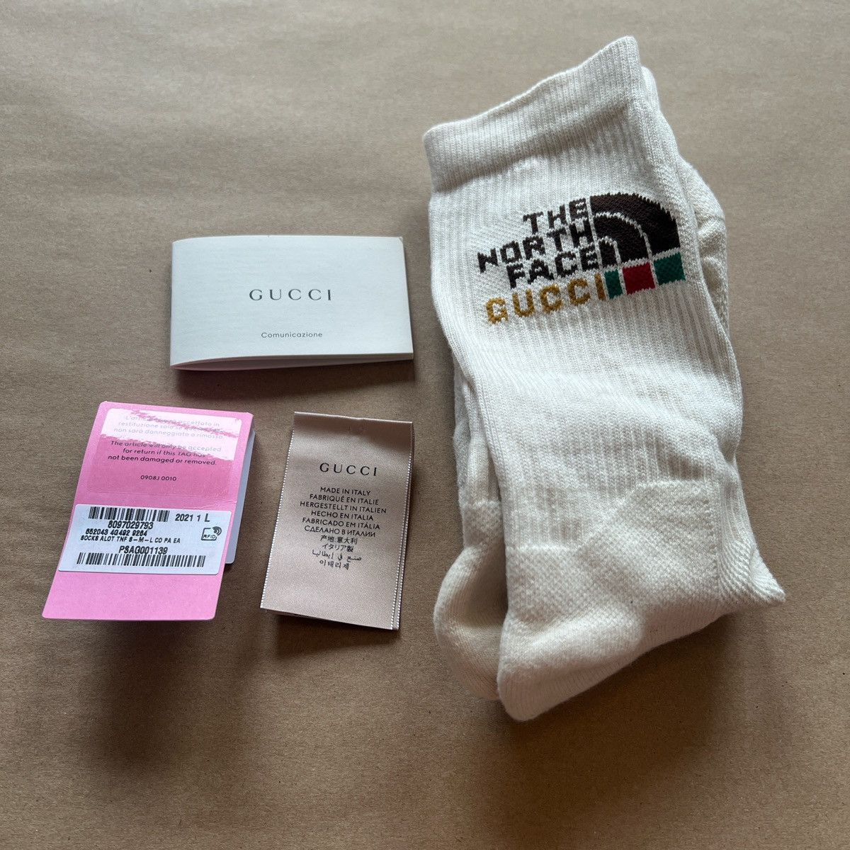 Gucci The North Face Gucci: Men’s Socks, Size Large Size ONE SIZE - 5 Thumbnail