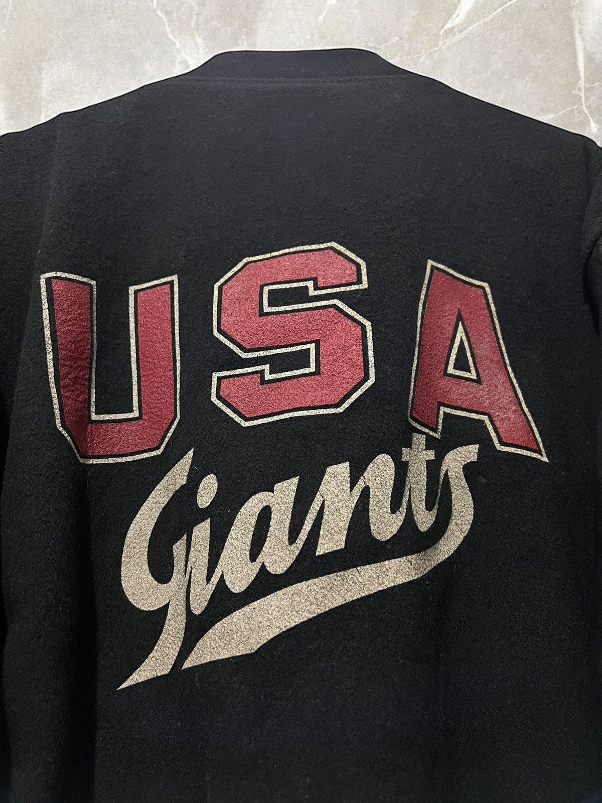 Vintage Vintage USA GIANTS Varsity BOMBER jacket WOOL ma1 Joe Allen Size US XL / EU 56 / 4 - 3 Thumbnail