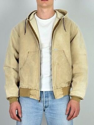 Carhartt 💥Vintage 80s Carhartt Sun Faded Canvas Jacket Size US L / EU 52-54 / 3 - 1 Thumbnail