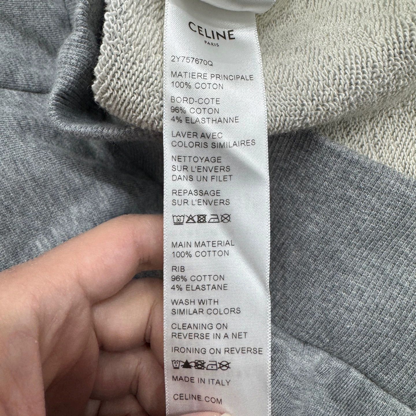 Celine Celine Logo Print Hoodie XS Size XS / US 0-2 / IT 36-38 - 3 Thumbnail